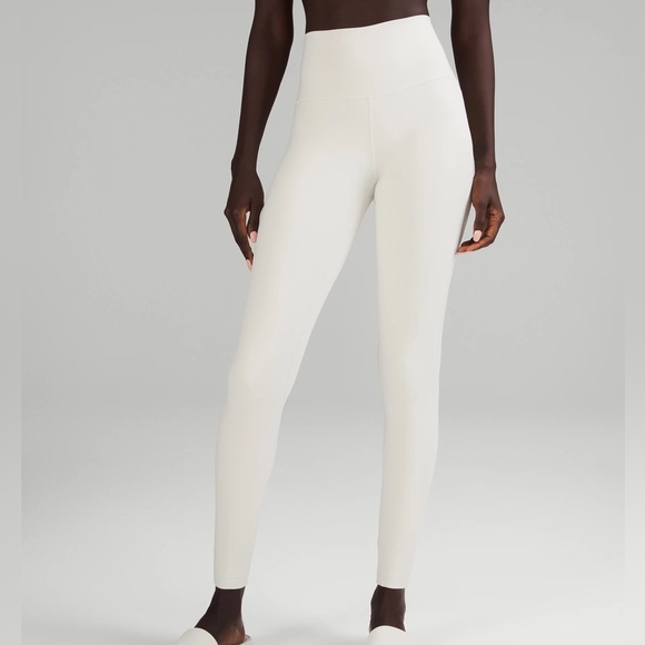 ❌SOLD❌ lululemon White High-Waisted Align Leggings - Picture 1 of 3